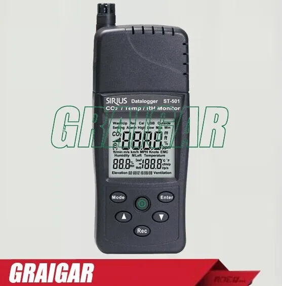 

Infrared CO2 Analyzer Contact CO2, Temperature, Humidity Sensor ST-501