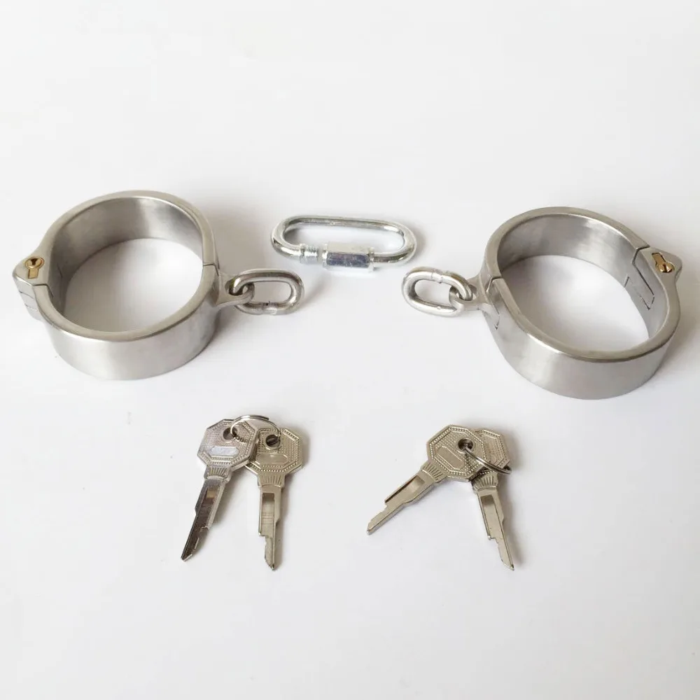 Stealth Lock овальные манжеты на запястье из нержавеющей стали наручники со съемной