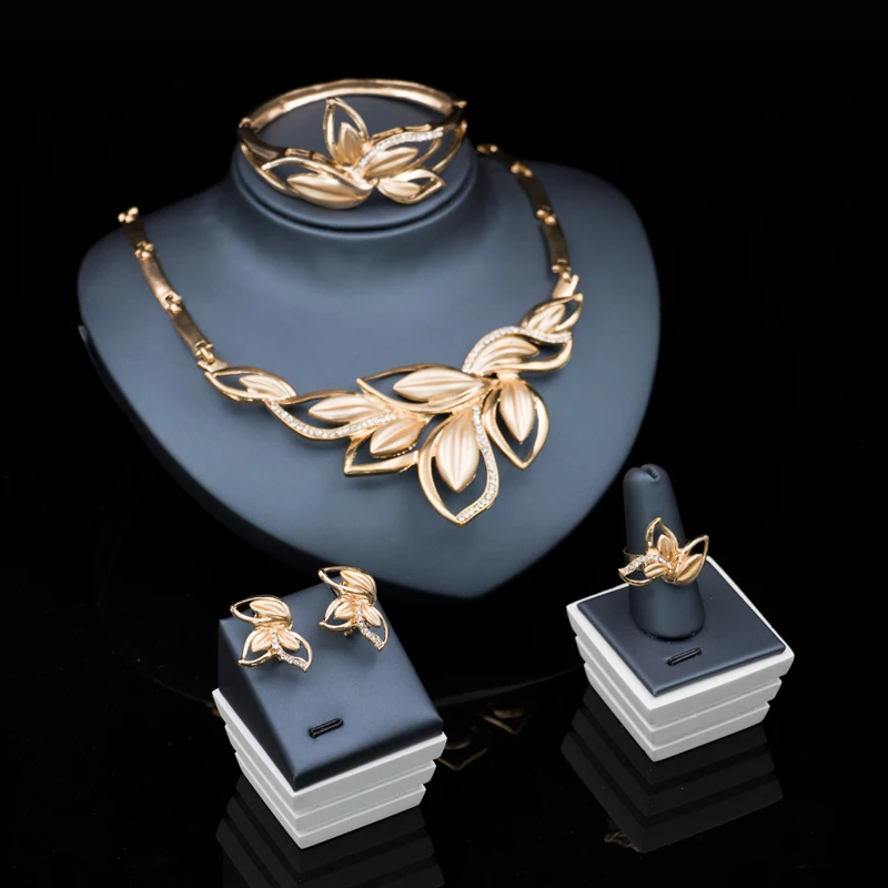 Ювелирное Украшение для костюма Комплект бижутерии женское свадебное ожерелье с