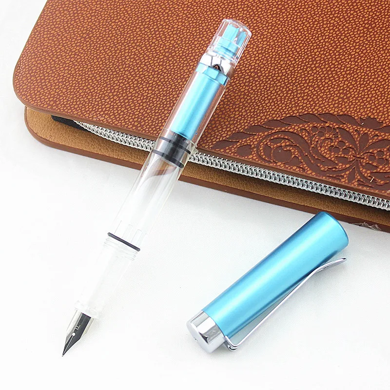 Fountain Pen Wing Sung 698 Transparent Piston Fountain Pen Demonstrator Fountain Pen