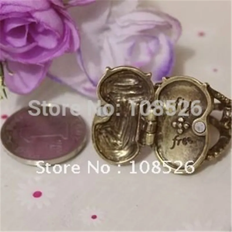 Enze Бесплатная доставка Новый дизайн сова кольцо мозаика магнит может открыть |