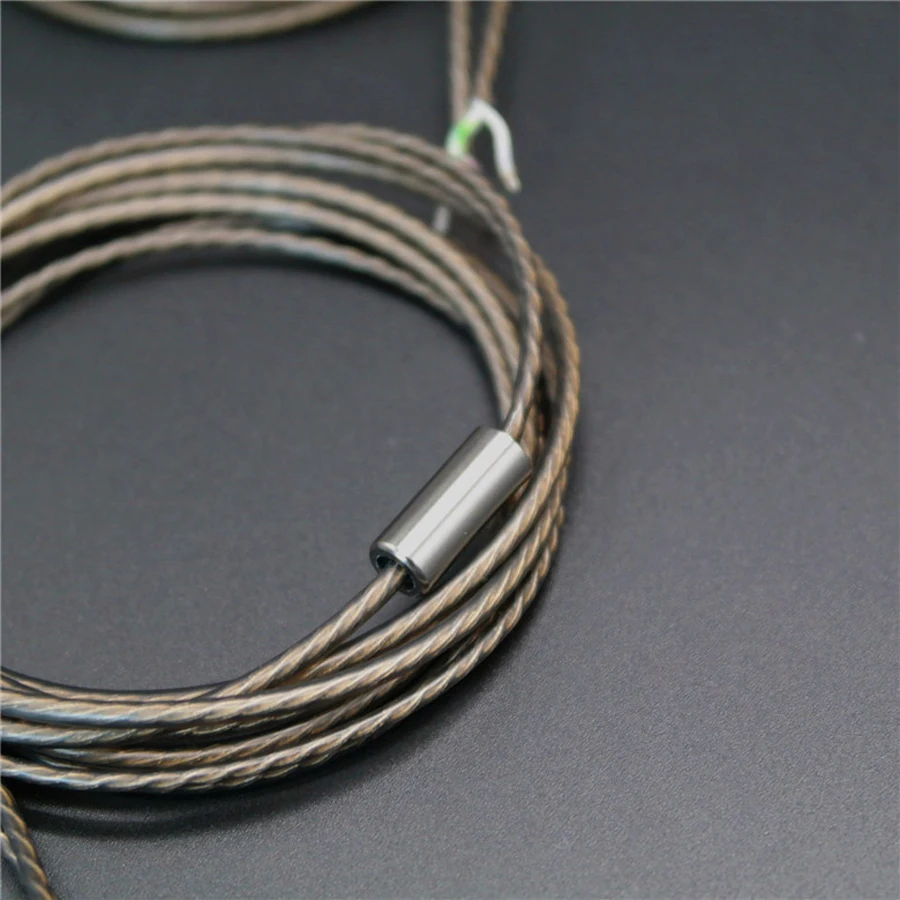 TD38 DIY ремонтный кабель для наушников замены Аудио покрытием серебряные наушники
