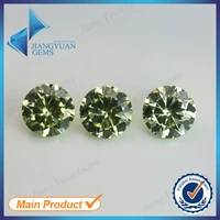 100pcs 2 6 6 0mm dark apple green wholesale 5a cz stone brilliant round cut cubic zirconia synthetic gemstone for sale