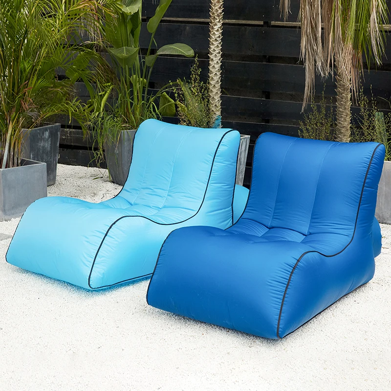 Inflatable bean bag sofa outdoor beach chairs beanbag lounger air lazy chair round island design original bean bag fur lounger elegant and high warm soft beanbag sofa cushion