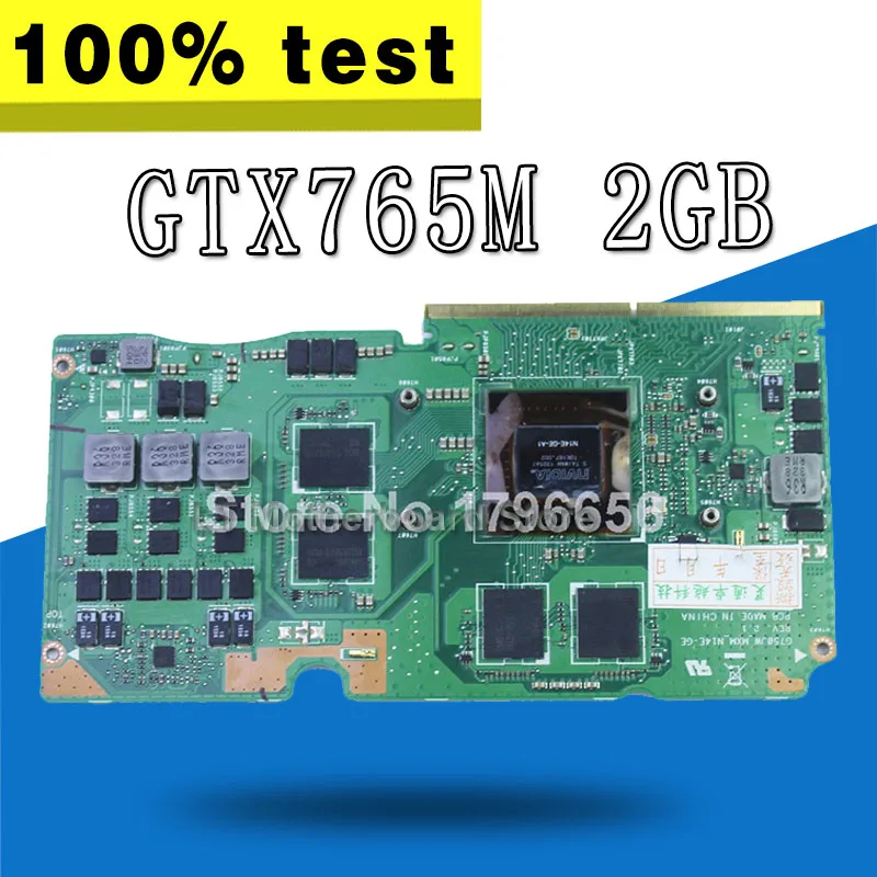 

GTX 765M 2GB VGA карта для For Asus ROG G750J G750Js g750JM карта для ноутбука G750JW N14E-GE-A1 видеокарта GeForce GTX765M