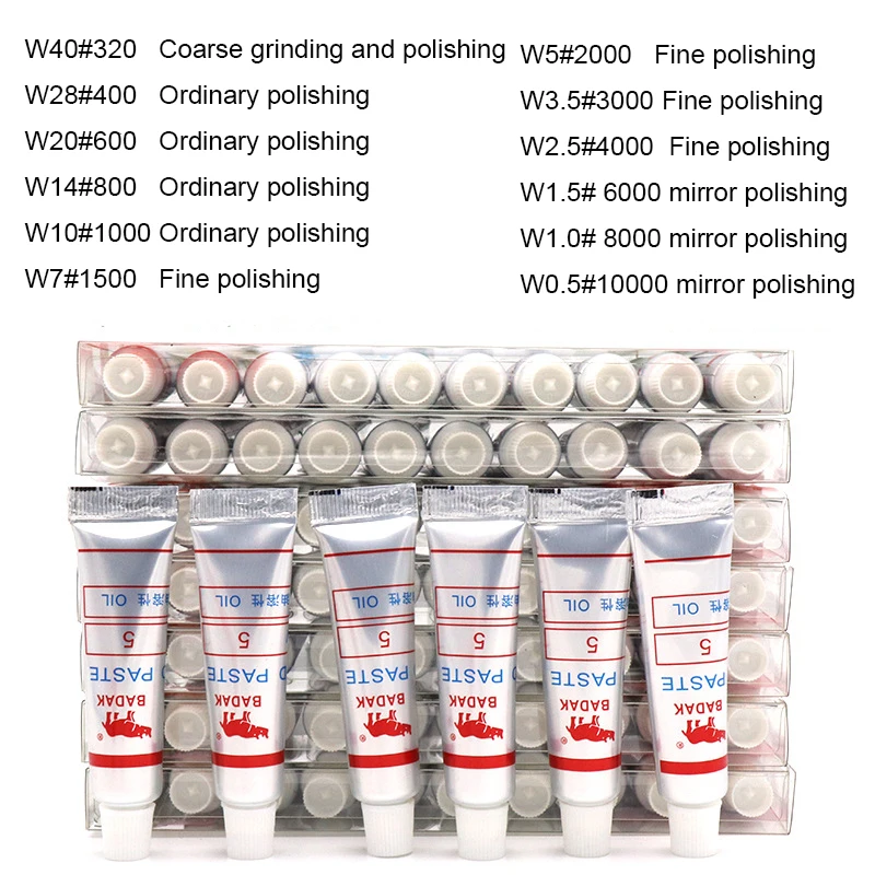 1pc Grit 320-10000 W0.5-W40 Polishing Lapping Paste Metal Jewelry Diamond Mirror Grinding Compound Abrasive Tool
