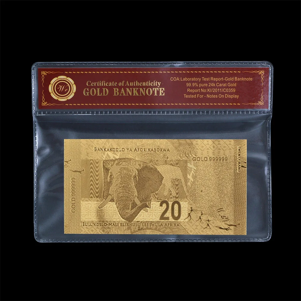 WR корпоративный подарок 24k Золотая банкнота креативные художественные поделки