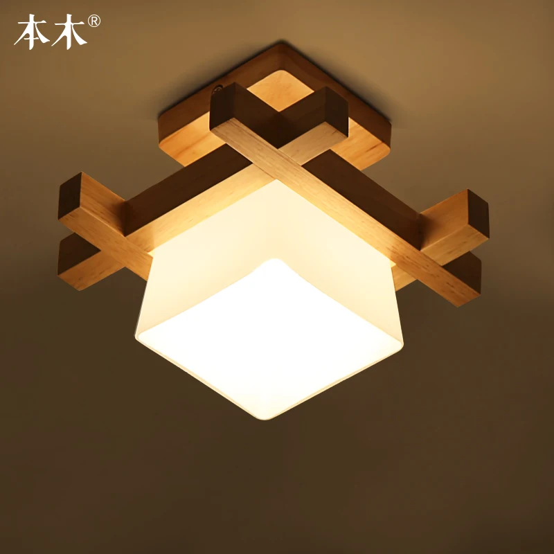 Современные деревянные потолочные светильники японский/китайский стиль