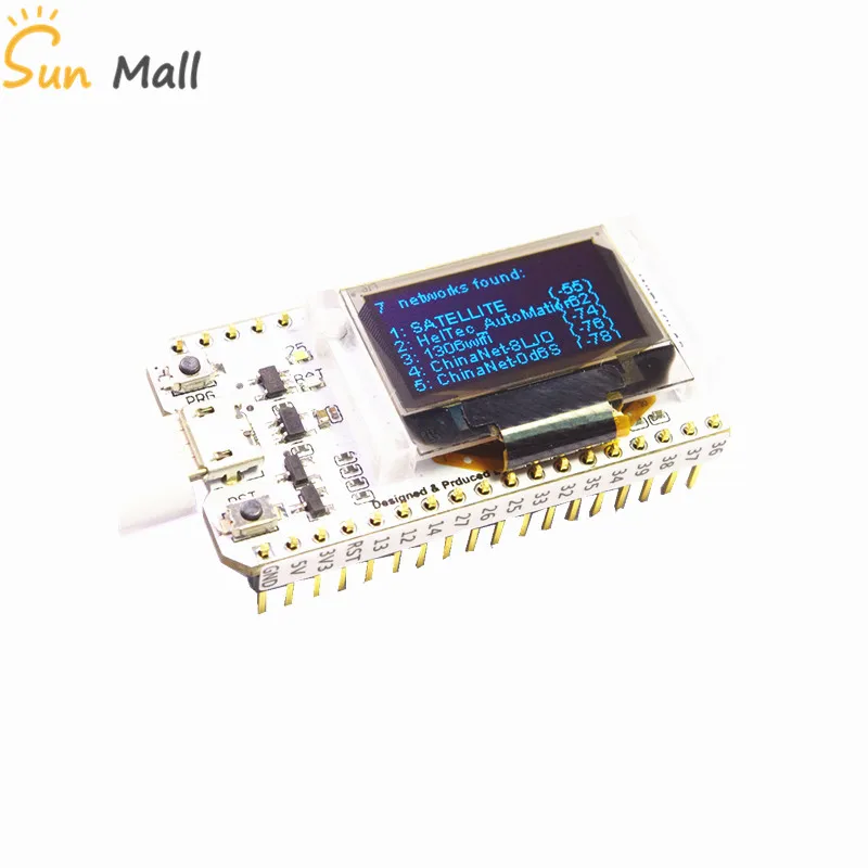 Макетная плата Wi Fi ESP32 0 96 дюйма синий OLED дисплей Bluetooth Интернет вещей для