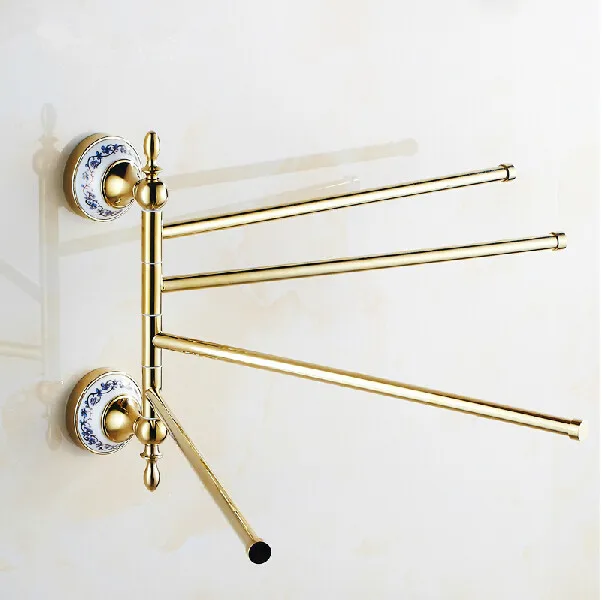 2015 золотые ручки для полотенец настенный латунный держатель полка ванной