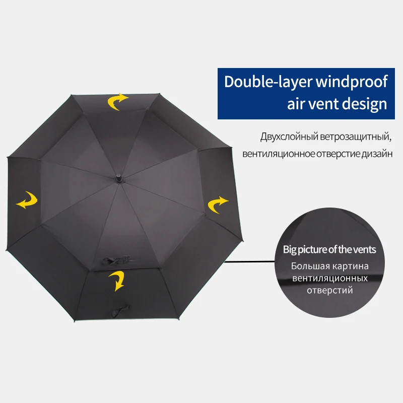 2019 длинная ручка гольф зонт мужской ветрозащитный большой женщины