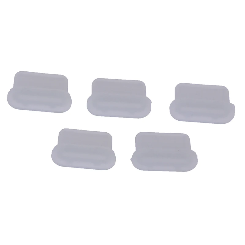 5pcs Transparent 1 шт./5 шт. Пылезащитная крышка разъем для зарядного устройства usb type-C Порт Анти-пыль Разъем для мобильного телефона - Цвет: 5pcs Transparent