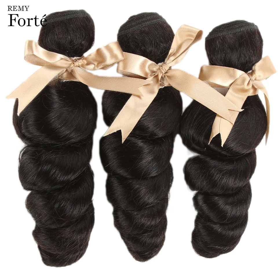 Remy Forte, свободные волнистые пряди, с застежкой, 10-30 дюймов, волосы Remy, бразильские волнистые пряди, 3/4, волнистые пряди, с застежкой, быстро