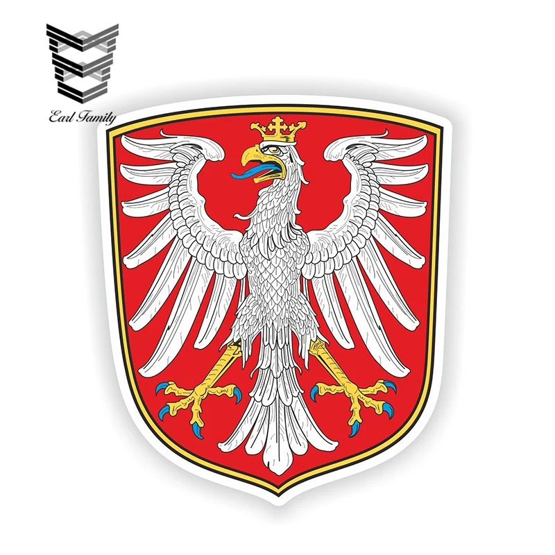 EARLFAMILY 13 см x 10 6 Стайлинг автомобиля герб Франкфурта немецкий для ноутбука