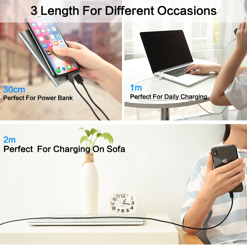Кабель Micro USB FLOVEME для Samsung Galaxy S6 Edge S7 S5 0 3 m/1m/2m/3m Type C iPhone X 8 S8 | Мобильные телефоны и
