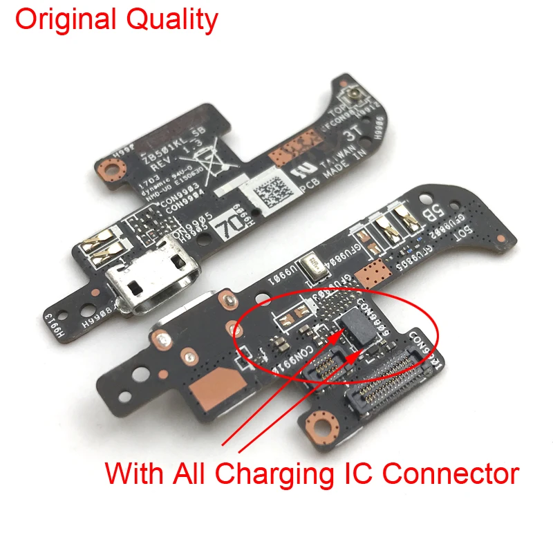 1 шт. для Asus Zenfone Live ZB501KL Micro usb зарядное устройство Порт док-станция разъем гибкий кабель Замена платы