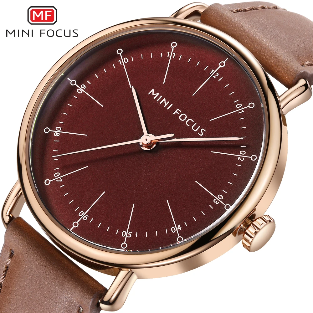 Часы мужские кварцевые в стиле милитари с кожаным ремешком|Кварцевые часы| |