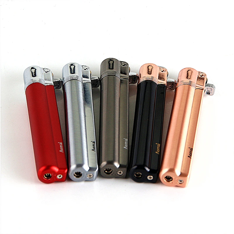 Аксессуары для сигарет ветрозащитная тонкая газовая зажигалка женщин