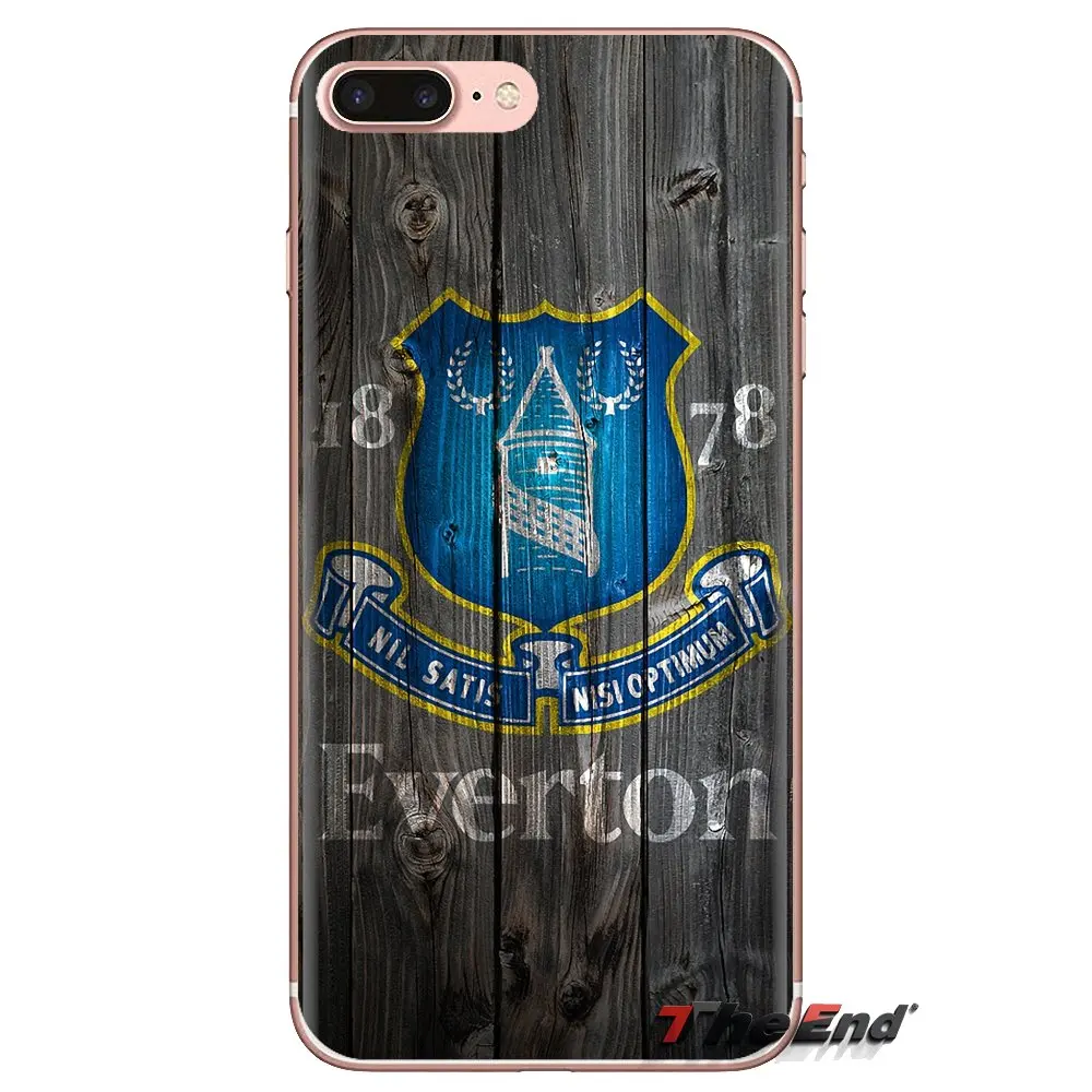 Прозрачный чехол из ТПУ с логотипом футбольной команды Everton для Huawei Mate Honor 4C 5C 5X 6X 7