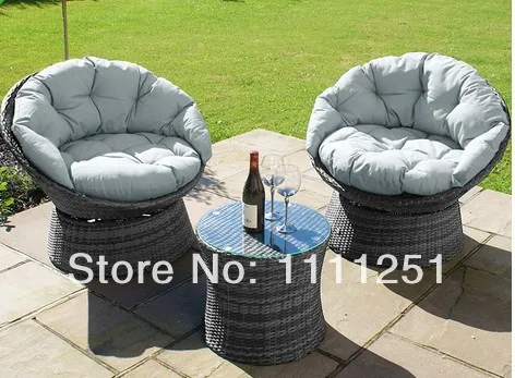 Все погода на открытом воздухе плетеная мебель диван ---- поворотный кресло с