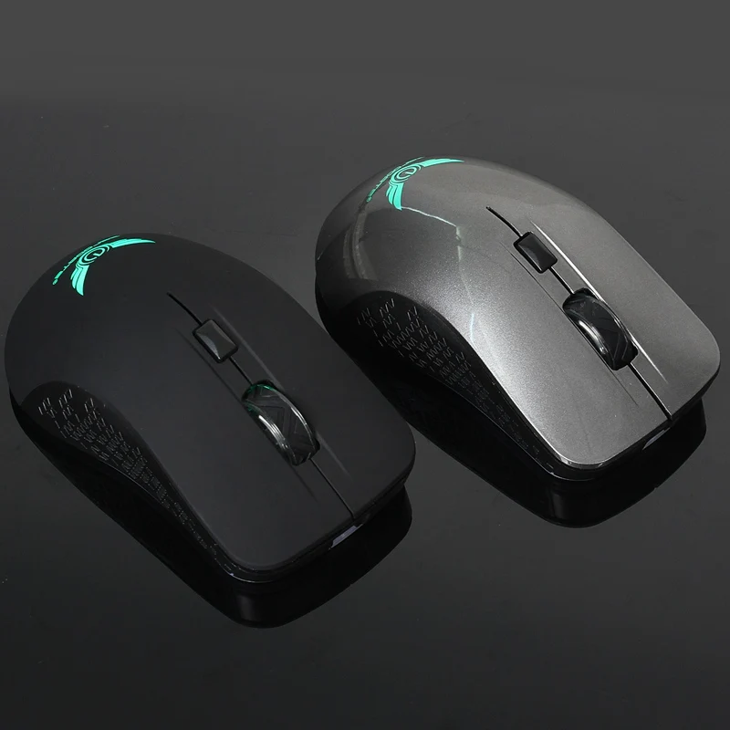2,4 ГГц 6 кнопок Беспроводной игровой Мышь с 2400/1800/1200/800 Точек на дюйм USB Мышь геймер встроенный Перезаряжаемые Батарея для портативного компьютера