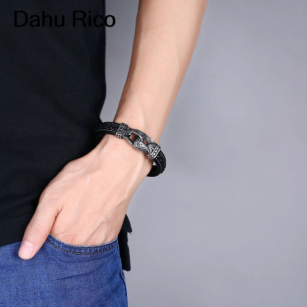 leather stainless steel bijoux tibetan bracelet world of warcraft personalized tennis Dahu Rico bracelets | Украшения и