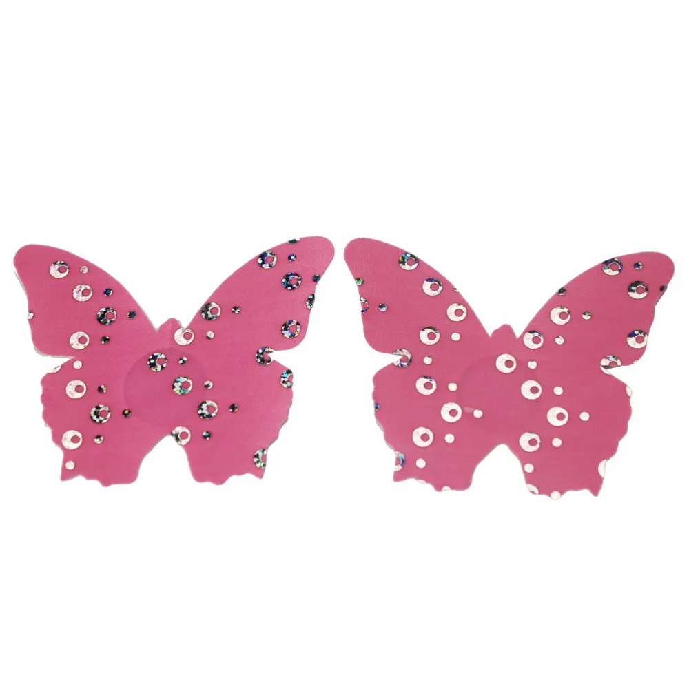 4 пары чехол на соски с бабочками Стикини клейкие наклейки для женщин невидимые