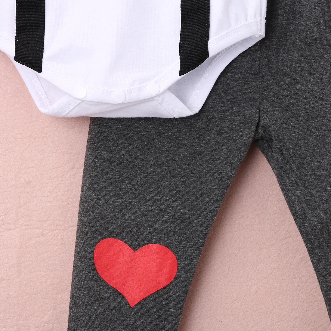 Комплект одежды для детей боди с галстуком-бабочкой маленьких мальчиков штаны