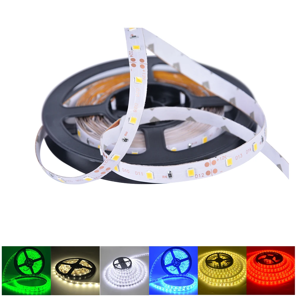 DIDIHOU 5 м 3528 SMD 300 светодиодный гибкий светильник Холодный белый ночник DC 12 В s | Лампы