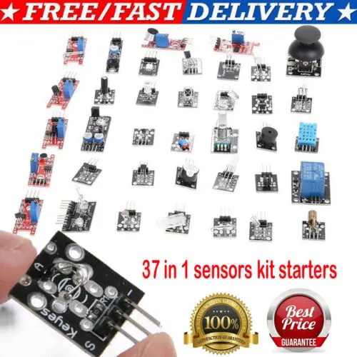 Набор для 37 сенсоров в 1 стартовый комплект модуля датчика Arduino MCU EDC| |