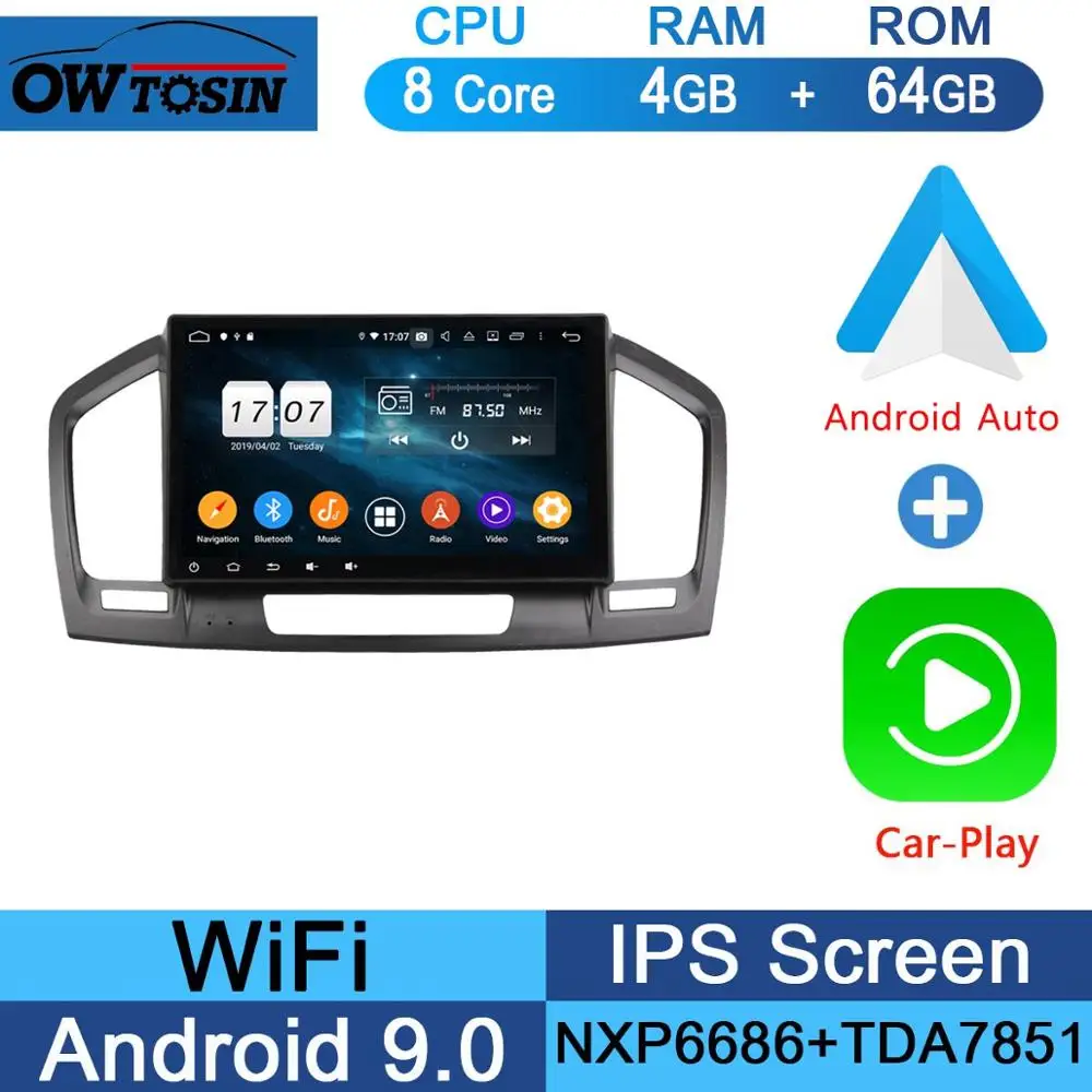 64G CarPlay Android 10," 8 Core 4G+ 64G Android 9,0 Автомобильный DVD плеер для Opel Vauxhall Opel Insignia 2008 2009 2010 2011 2012 2013 gps Navi Радио попугай BT - Цвет: 64G CarPlay Android