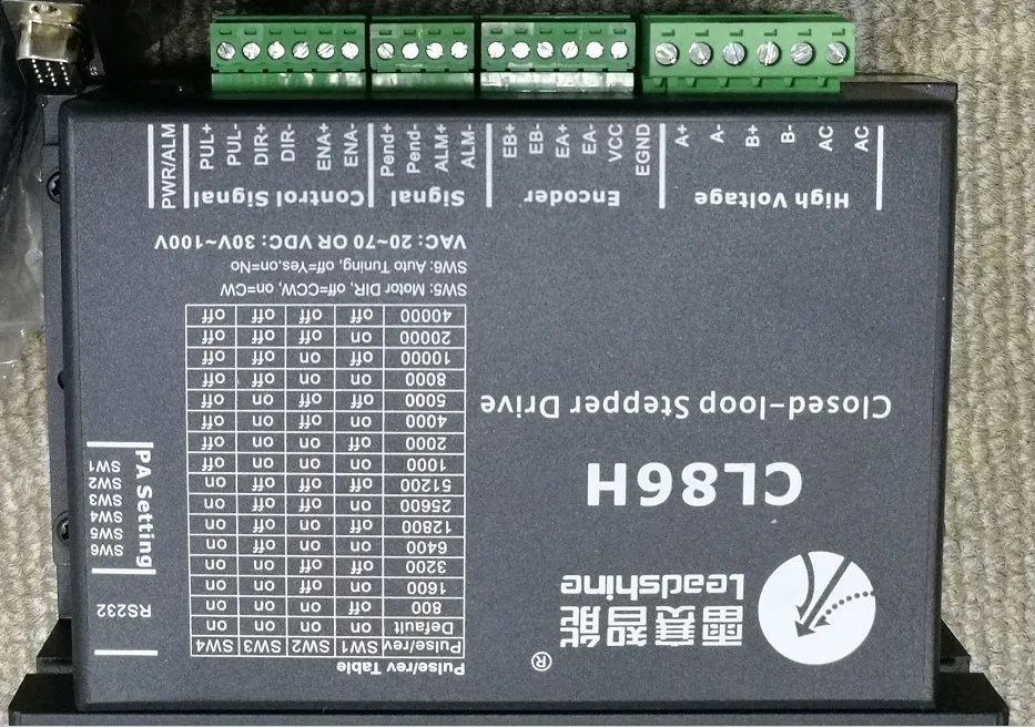 Новый гибридный сервопривод Leadshine CL86H рабочий 24 80VDC или 18 60vac подходит для