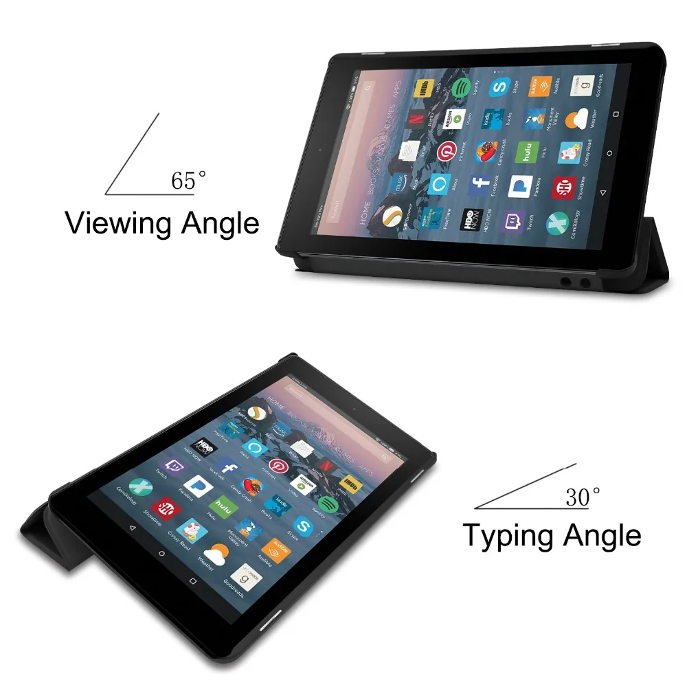 Новый чехол для Amazon Kindle Fire 7 2019 2017 с магнитной подставкой и откидной крышкой