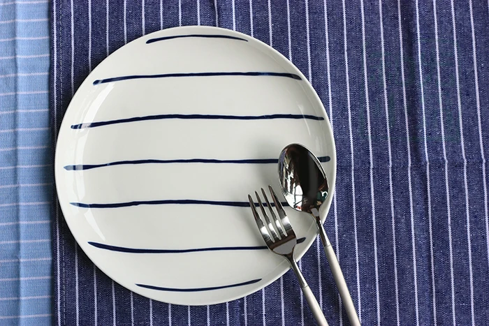 Виллы и свет полосатый хлопок placemat салфетка японский Placemats столовое белье