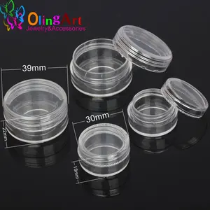 Прозрачная пластиковая коробка OlingArt для ювелирных изделий, бусин, таблеток, с круглыми контейнерами, 6 шт.партия