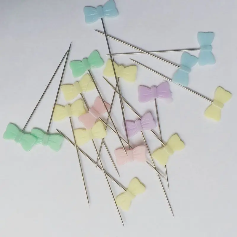 100 шт./пакет шпильки разноцветные булавки для шитья и пэчворка цветочные бутоны
