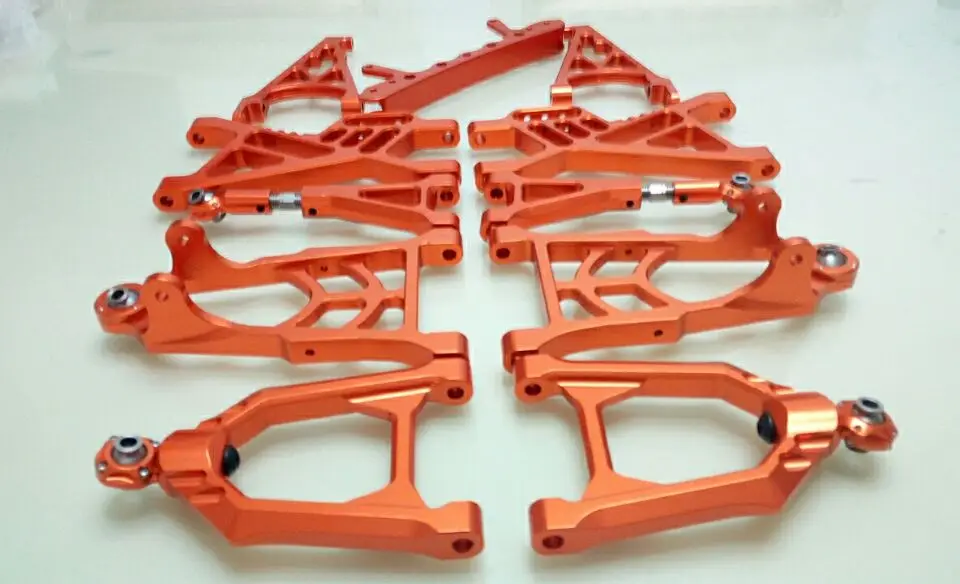 

CNC alloy suspension arm set for 1/5 baja 5b parts hpi km rovan
