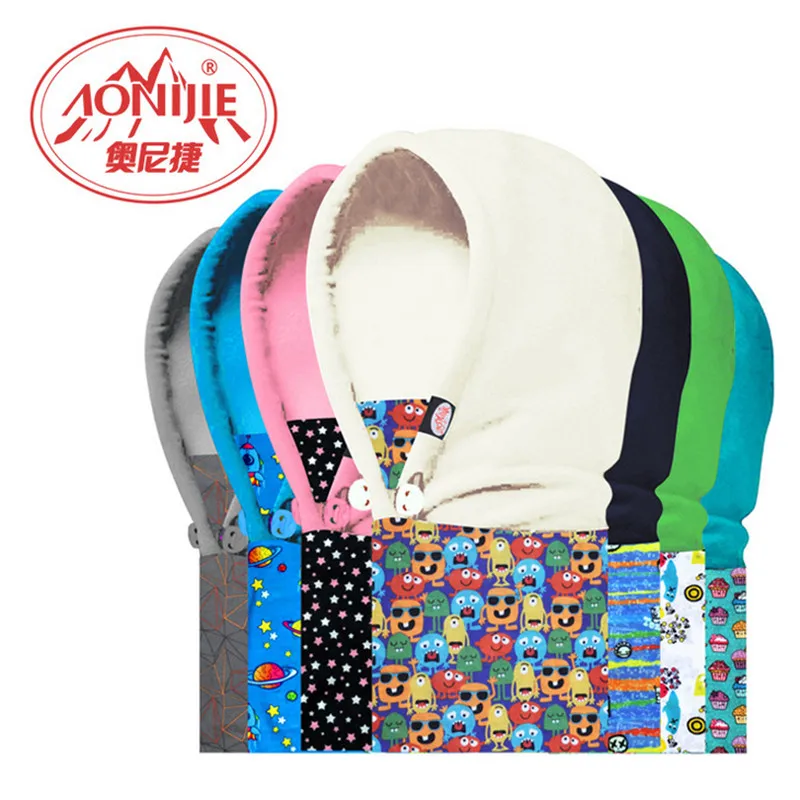 Зимняя Маска универсальные детские шапки из полиэстера и флиса Балаклавы зимние