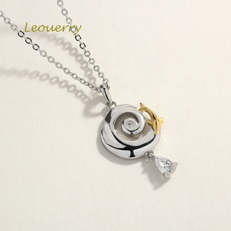 Leouerry серебро 925 пробы колье Lucky Koi оригинальная модная цепочка для женщин