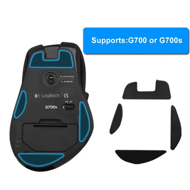 10 комплектов мышь для скейтборда/мышь ног коврик мыши Logitech G700 G700S лазерная
