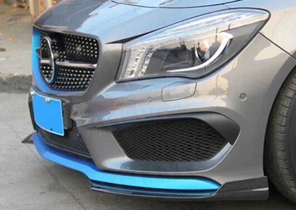 Передние Губы разветвители крыло фартуки для Benz CLA класс W117 C117 CLA250 CLA260 CLA45- углеродное волокно лоскут Cupwings