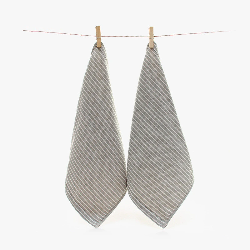 Grey 34x34 см/34x75 см Полосатое Марлевое хлопковое домашнее гостиничное дорожное семейное полотенце для рук и лица - Цвет: Grey