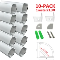 led aluminum channel system with curved cover unvarysam 10 pack 3 3ft1m 9x17mm internal width 12mm v shape led aluminum profile