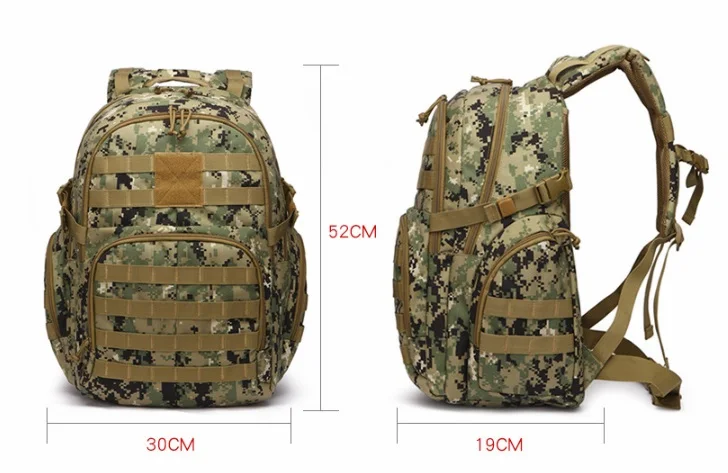 1000D 40L тактическая сумка на плечо Molle, военная походная охотничья сумка, рюкзак для путешествий, многофункциональный рюкзак для альпинизма