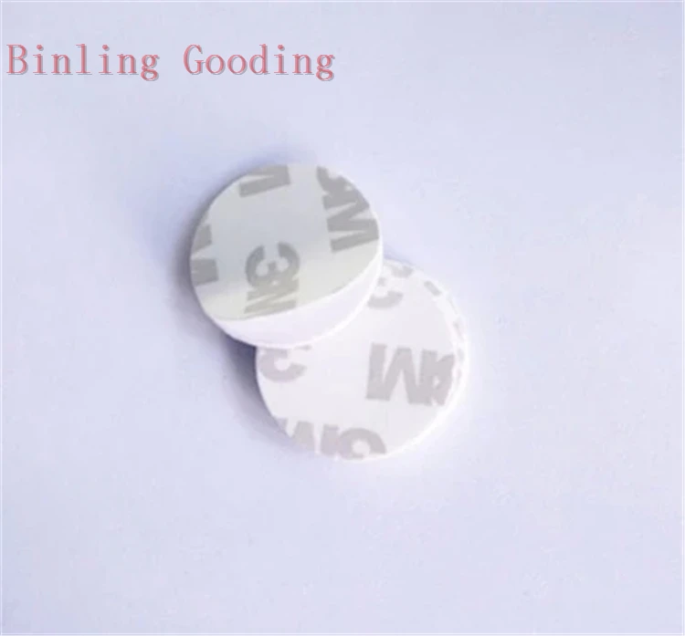 

125khz RFID T5577 3M Adhesive Coin Card Rewritable RFID Copy Clone Card (25mm)