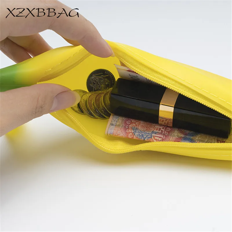 XZXBBAG креативный банан на молнии нулевой кошелек Портативная Студенческая сумка