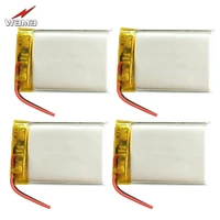 4pcslot wama 553040 600mah li polymer charging protected 3 7v rechargeable batteries for bluetooth speakers mp4 mp3 gps