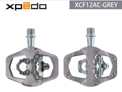 silver Wellgo Xpedo XCF12AC Сверхлегкий 295 г горный велосипед бесклипсовая педаль с 3 подшипниками высокопрочный горный велосипед из сплава самоблокирующаяся педаль - Цвет: silver