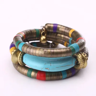 European and American retro bohemian multi-layer bracelet snake bone style jewelry explosion | Украшения и аксессуары