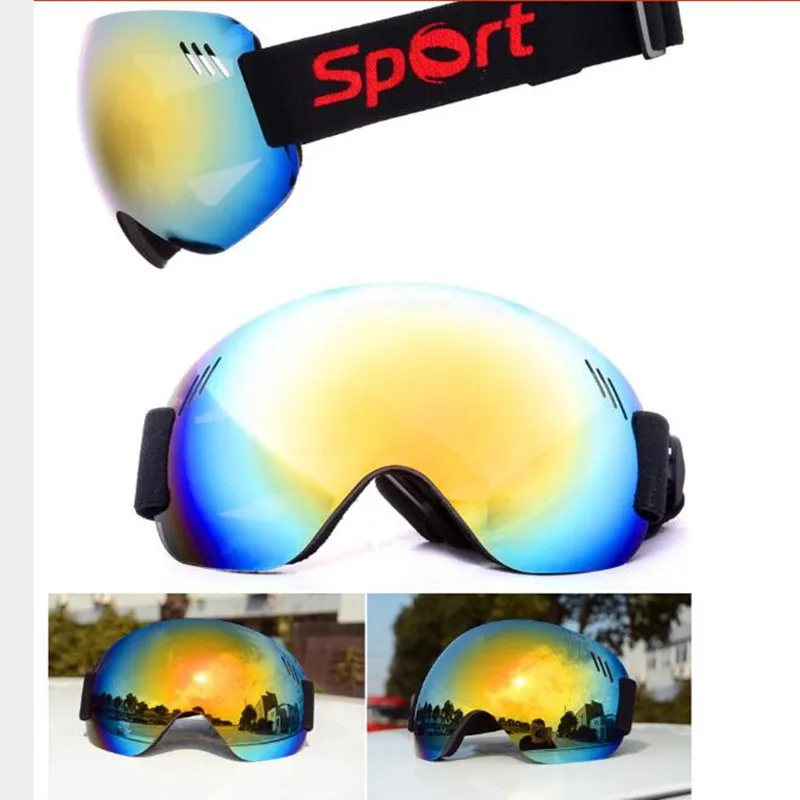 Лыжные очки UV400 большие сферические очки для женщин и мужчин сноуборд снегоход Велоспорт Снежная маска очки Gafas Esqui очки для мотокросса